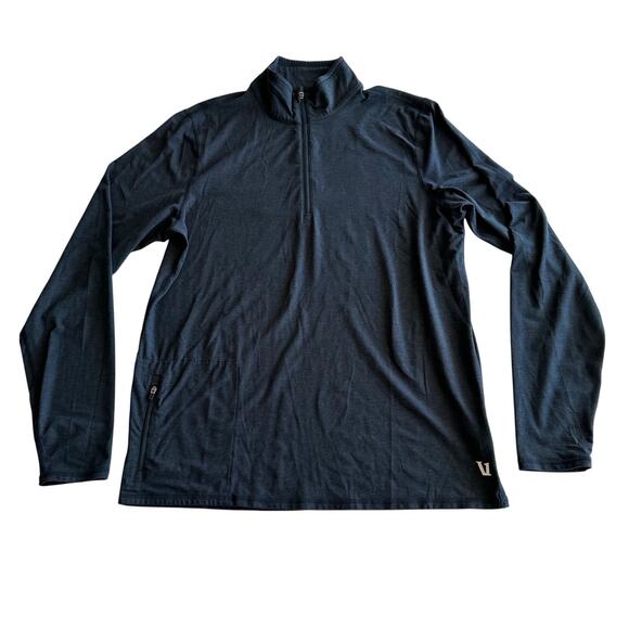 Vuori EUC V221 Ease Performance 1/2 Zip 2.0 Wicking Ink Heather Shirt M - Picture 1 of 12